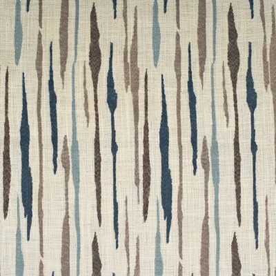 F2710 Prussian Fabric: E84, CONTEMPORARY, PRINT, BLUE, TEAL, WATERCOLOR, ABSTRACT, MULTICOLOR, FAUX LINEN