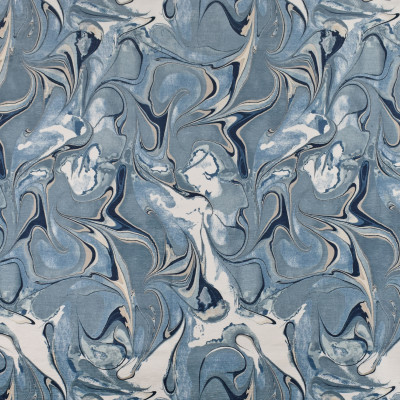 F2714 River Fabric: E84, CONTEMPORARY, MARBLE, PRINT, CHENILLE, BLUE