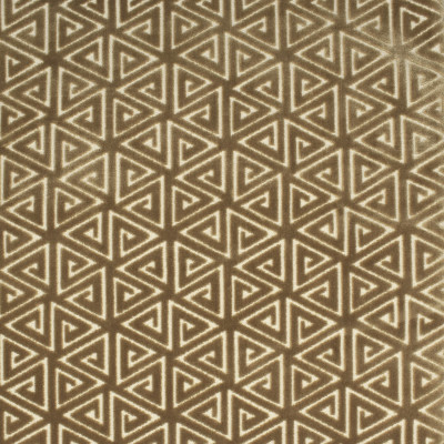F2740 Fawn Fabric: E83, GEOMETRIC, CONTEMPORARY, VELVET, CUT VELVET, GOLD, NEUTRAL, TEXTURE