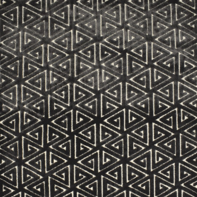 F2783 Charcoal Fabric: E83, GEOMETRIC, CONTEMPORARY, VELVET, CUT VELVET, GRAY, GREY, CHARCOAL, TEXTURE