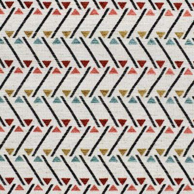 F2836 Primrose Fabric: E85, GEOMETRIC, CONTEMPORARY, TEXTURE, PINK, RED, TEAL, MULTI