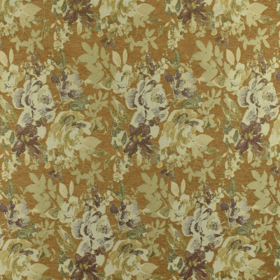 F3001 Tuscan Fabric: E80, FLORAL, WOVEN, JACQUARD, CHENILLE, GOLD, RED