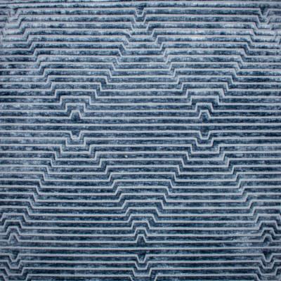 S1105 Midnight Fabric: S10, S03, VELVET STRIPE, STRIPED VELVET, GEOMETRIC STRIPE, CONTEMPORARY VELVET, GEOMETRIC VELVET, BLUE VELVET, BLUE STRIPE VELVET, PLUSH VELVET, MID CENTURY MODERN, MID CENTURY VELVET, MIDNIGHT, ANNA ELISABETH