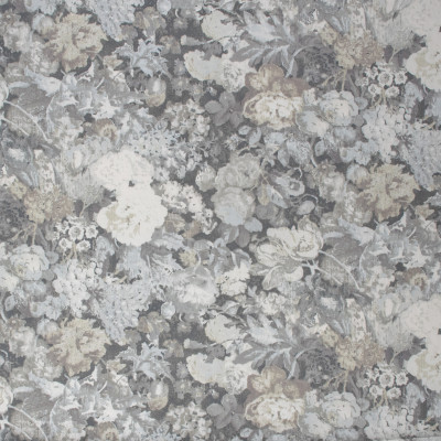 S1138 Flint Fabric: S04, ANNA ELISABETH, FLORAL GRAY PRINT, GRAY PRINT, GRAY FLORAL PRINT, WATERCOLOR FLORAL PRINT, WATERCOLOR PRINT