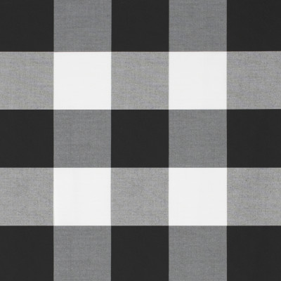S1221 Domino Fabric: S06, OUTDOOR, BLACK AND WHITE PLAID, OUTDOOR BUFFALO CHECK, BLACK AND WHITE OUTDOOR BUFFALO PLAID, BLACK AND WHITE, CHECK