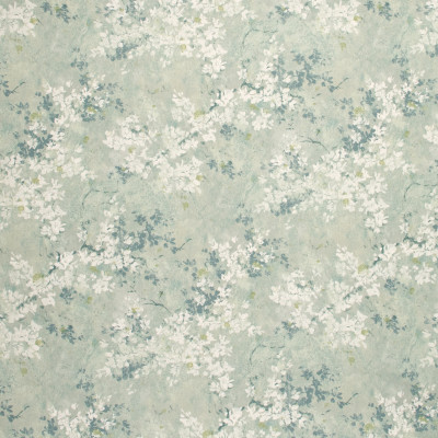 S1276 Harbor Mist Fabric: S07, COTTON, 100% COTTON, ANNA ELISABETH, FLORAL PRINT, FLORAL BLUE, BLUE PRINT