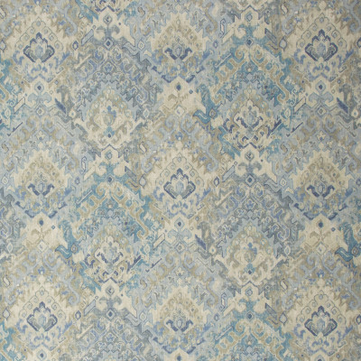 S1303 River Fabric: S07, COTTON, 100% COTTON, ANNA ELISABETH, BLUE CONTEMPORARY, BLUE PRINT, CONTEMPORARY PRINT, BLUE MEDALLION, NEUTRAL MEDALLION