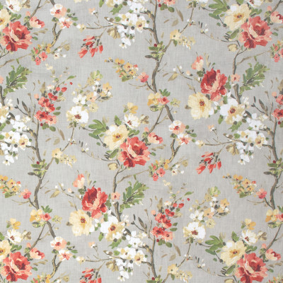 S1315 Rustic Fabric: S07, COTTON, 100% COTTON, ANNA ELISABETH, FLORAL PRINT, RED FLORAL, GRAY FLORAL, GREY FLORAL, GRAY PRINT, GREY PRINT, RED PRINT