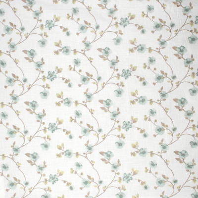 S1343 Delphenium Fabric: S08, EMBROIDERY, ANNA ELISABETH, FLORAL TEAL EMBROIDERY, TEAL FLORAL EMBROIDERY, FLORAL TEAL, TEAL FLORAL, TEAL AND NEUTRAL EMBROIDERY