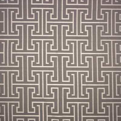 S1634 Stone Fabric: S13, GRAY GEOMETRIC WOVEN, DAMASK, GRAY GREEK KEY, GRAY AND SILVER GEOMETRIC WOVEN BORDEAUX, ANNA ELISABETH