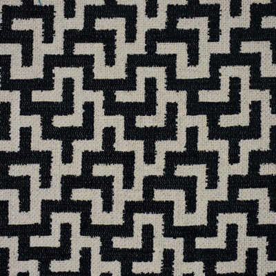 S1652 Ebony Fabric: S13, BLACK AND BEIGE GEOMETRIC, GEOMETRIC PRINT, BLACK GEOMETRIC PRINT, BORDEAUX, ANNA ELISABETH