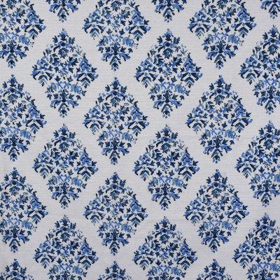S1775 Pacific Fabric: S15, BLUE, PRINT, COTTON, 100% COTTON, MEDALLION, CONTEMPORARY, ANNA ELISABETH, BORDEAUX
