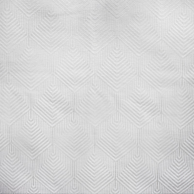S1877 Pearl Fabric: S28, ANNA ELISABETH, GEOMETRIC CHENILLE, GEOMETRIC TEXTURE, GEOMETRIC MEDALLION, WHITE GEOMETRIC, WHITE TEXTURE, WINDOW, DRAPERY