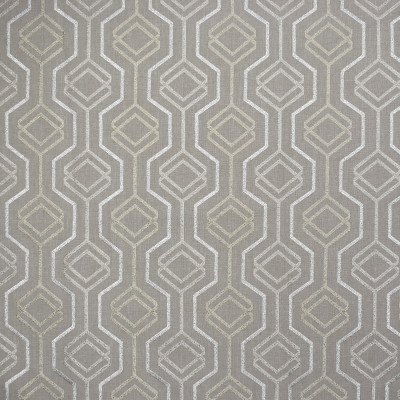 S1893 Taupe Fabric: S28, ANNA ELISABETH, FAUX LINEN EMBROIDERY, GEOMETRIC EMBROIDERY, MEDALLION EMBROIDERY, CONTEMPORARY EMBROIDERY, FAUX LINEN, NEUTRAL, TAUPE, WINDOW, DRAPERY