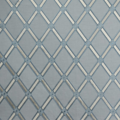 S1937 Carribean Fabric: S19, ANNA ELISABETH, EMBROIDERY, DIAMOND EMBROIDERY, GEOMETRIC EMBROIDERY, LATTICE EMBROIDERY, BLUE EMBROIDERY