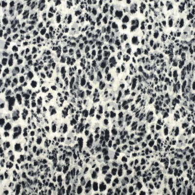 S1985 Charcoal Fabric: S20, ANNA ELISABETH, PRINT, ANIMAL PRINT, ANIMAL SKIN, GRAY PRINT, GREY PRINT, BLACK PRINT, COTTON PRINT, 100% COTTON