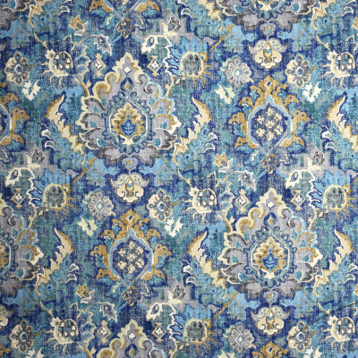 S2005 Ocean Floor Fabric: S20, ANNA ELISABETH, PRINT, MEDALLION PRINT, BLUE PRINT, TEAL PRINT, COTTON PRINT, 100% COTTON