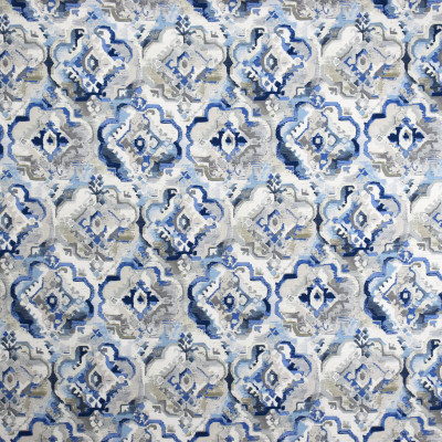 S2008 Bluebird Fabric: S20, ANNA ELISABETH, PRINT, MEDALLION PRINT, BLUE PRINT, COTTON PRINT, 100% COTTON