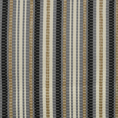 S2313 Noir Fabric: S26, ANNA ELISABETH, CRYPTON, PERFORMANCE, CRYPTON FINISH, CRYPTON HOME, EASY TO CLEAN, ANTI-MICROBIAL, STAIN RESISTANT, WOVEN STRIPE, BLACK STRIPE, GRAY STRIPE, MULTICOLOR STRIPE