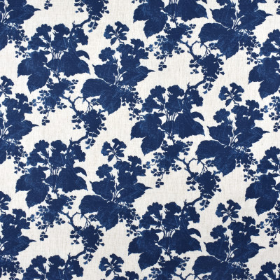 S2376 Indigo Fabric: S27, ANNA ELISABETH, CRYPTON, CRYPTON HOME, PERFORMANCE, KID FRIENDLY, PET FRIENDLY, ANTI-MICROBIAL, STAIN RESISTANT, EASY TO CLEAN, FLORAL PRINT, FOLIAGE PRINT, CRYPTON PRINT, BLUE PRINT, BLUE, BLUE FOLIAGE, BLUE FLORAL, NFPA260, NFPA 260