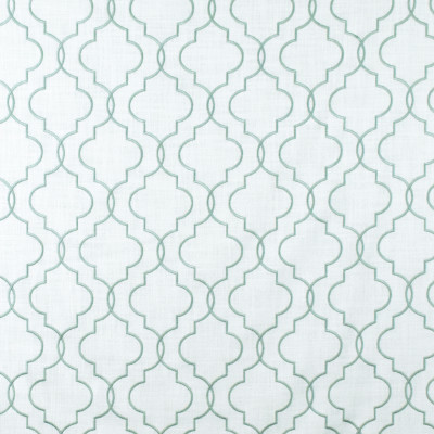 S2652 Sky Fabric: S34, WINDOW, ANNA ELISABETH, DRAPERY, EMBROIDERY, MEDALLION EMBROIDERY, MEDALLION, LATTICE, LATTICE EMBROIDERY, SKY, BLUE, LIGHT BLUE, BLUE MEDALLION, BLUE EMBROIDERY, BLUE LATTICE
