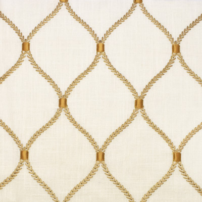S2677 Gilded Fabric: S34, WINDOW, ANNA ELISABETH, DRAPERY, EMBROIDERY, OGEE, OGEE EMBROIDERY, MEDALLION, MEDALLION EMBROIDERY, LATTICE, LATTICE EMBROIDERY, GEOMETRIC, GEOMETRIC EMBROIDERY, GOLD MEDALLION, GOLD EMBROIDERY, GOLD LATTICE, GOLD GEOMETRIC, GOLD OGEE, NEUTRAL, GOLD, NEUTRAL MEDALLION, NEUTRAL OGEE