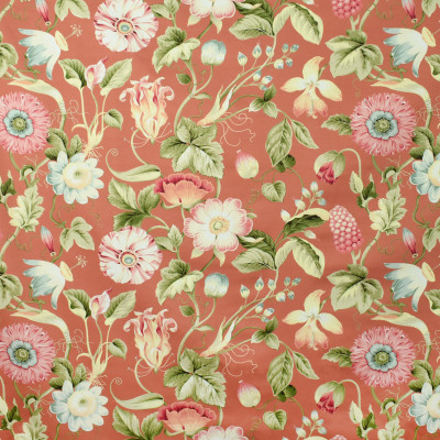 S2717 Mango Fabric: S35, ANNA ELISABETH, LARGE PRINT, LARGE SCALE, PRINT, COTTON, COTTON PRINT, 100% COTTON, FLORAL PRINT, COTTON FLORAL, PINK PRINT, PINK FLORAL, ORANGE PRINT, ORANGE FLORAL
