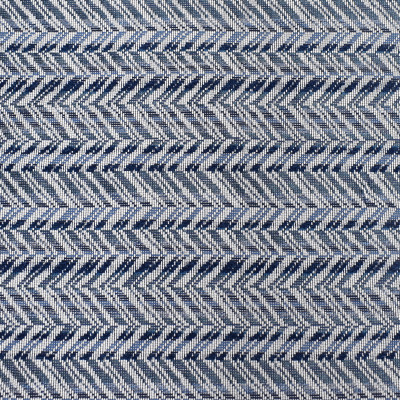 S3129 Caspian Fabric: M03, CHEVRON, WOVEN, TEXTURE, BLUE
