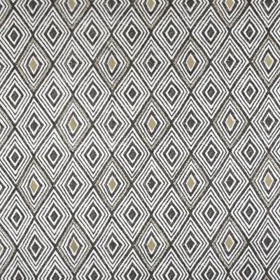 S3161 River Rock Fabric: M03, DIAMOND, GEOMETRIC, EMBROIDERY, PRINT, WINDOW, GRAY, GREY, PRINTED ON EMBROIDERY