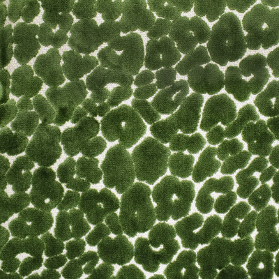S3407 Parsley Fabric: M04, ANNA ELISABETH, ANIMAL, SKIN, TEXTURE, VELVET, CUT VELVET, GREEN, PARSLEY, CHEETAH