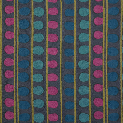S3426 Mars Fabric: M04, ANNA ELISABETH, CONTEMPORARY, DOT, STRIPE, EMBROIDERY, WINDOW, PURPLE, GOLD, BLUE, MULTI
