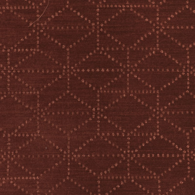 S3565 Wine Fabric: S47, ANNA ELISABETH, CRYPTON, CRYPTON HOME, PERFORMANCE, EASY TO CLEAN, GEOMETRIC, CHENILLE, RED, WINE