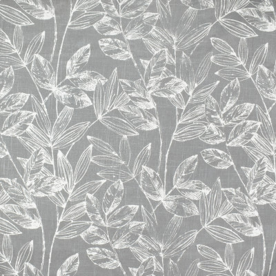 S3830 Flannel Fabric: S51, FOLIAGE, LEAF, PRINT, GRAY, GREY, FLANNEL