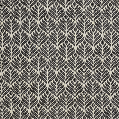 S3855 Charcoal Fabric: S51, FLORAL, MEDALLION, WOVEN, GRAY, GREY, CHARCOAL
