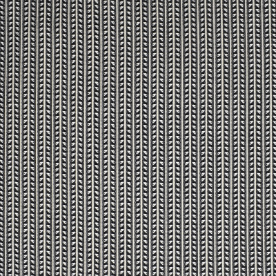 S3857 Domino Fabric: S51, STRIPE, SMALL SCALE, WOVEN, BLACK, DOMINO