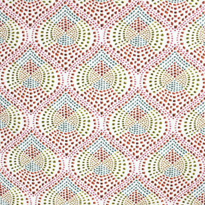 S3930 Bright Fabric: S53, DOT, MEDALLION, PRINT, PINK, ORANGE, GREEN, MULTI, BRIGHT, WINDOW