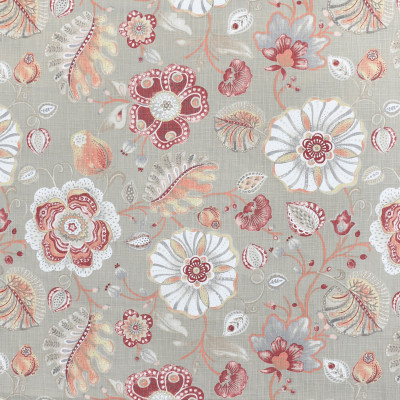 S3962 Bloom Fabric: S53, FLORAL, PRINT, PINK, RED, BLOOM
