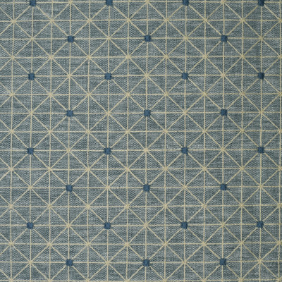 S3993 Seaside Fabric: S54, GEOMETRIC, EMBROIDERY, NAUTICAL, BLUE, SEASIDE, WINDOW