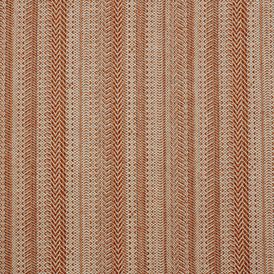S4218 Persimmon Fabric: S56, STRIPE, PERFORMANCE, PERFORMANCE COTTON, DURABLE, EASY TO CLEAN, SOUTHWEST, VISUAL TEXTURE, PATTERN, BOHO, RUST, MULTICOLORED