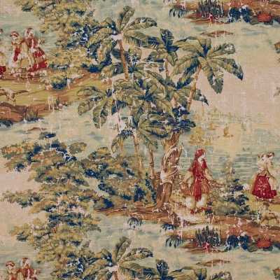 S5874 Antique Red Fabric:
