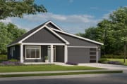 Willow 2 Car Contemporary C Elevation