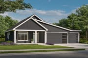 Willow 3 Car Contemporary C Elevation