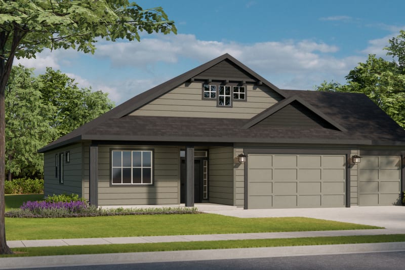 Willow 3 Car Craftsman A Elevation