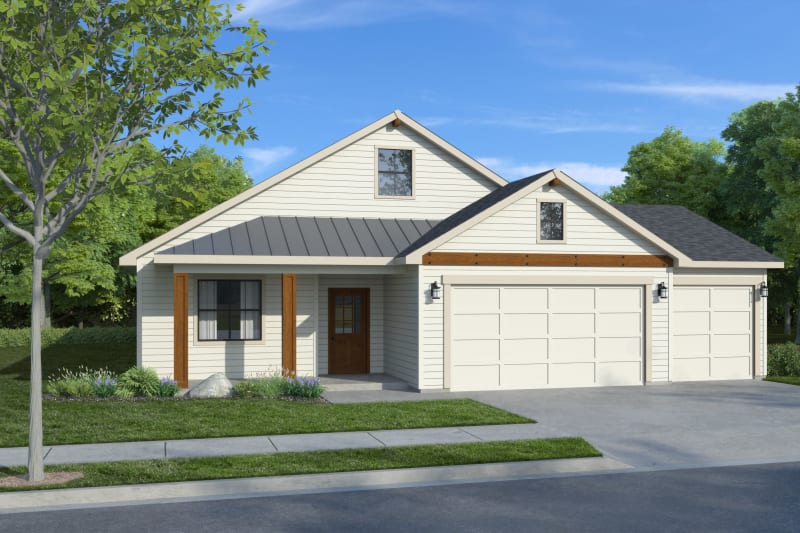 Roslyn Farmhouse 3 Car Elevation 1920x1080