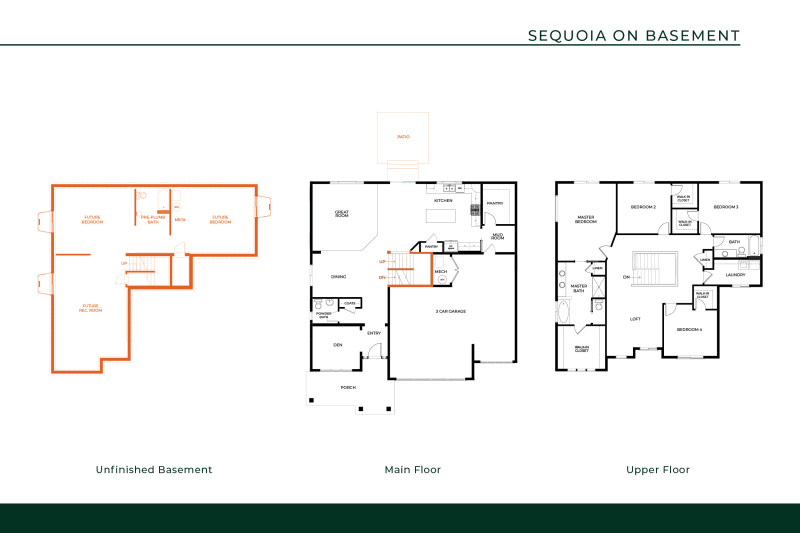Sequoia Basement Floor Plans