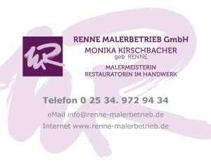 Firmenlogo von Renne Malerbetrieb GmbH