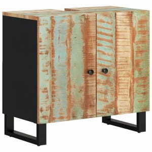 Dexity Waschbeckenunterschrank aus Recyceltem Altholz