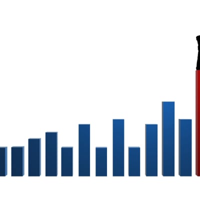 Führung 3D-Konzept Erfolg Mann im Geschäftsleben