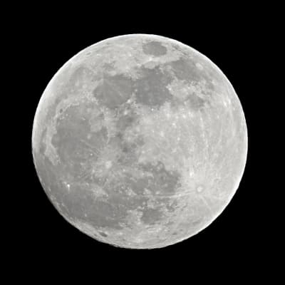 Vollmondaufnahme mit einer Brennweite von 1200 mm
