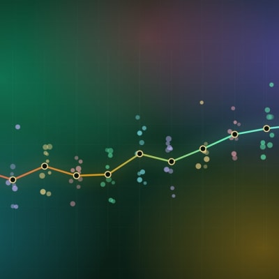 GEO-Tools – Messpunkte streuen breit, die Mittelwertlinie zeigt trotzdem eine klare Richtung. Genau das ist der Punkt des Artikels über die Messgenauigkeit.